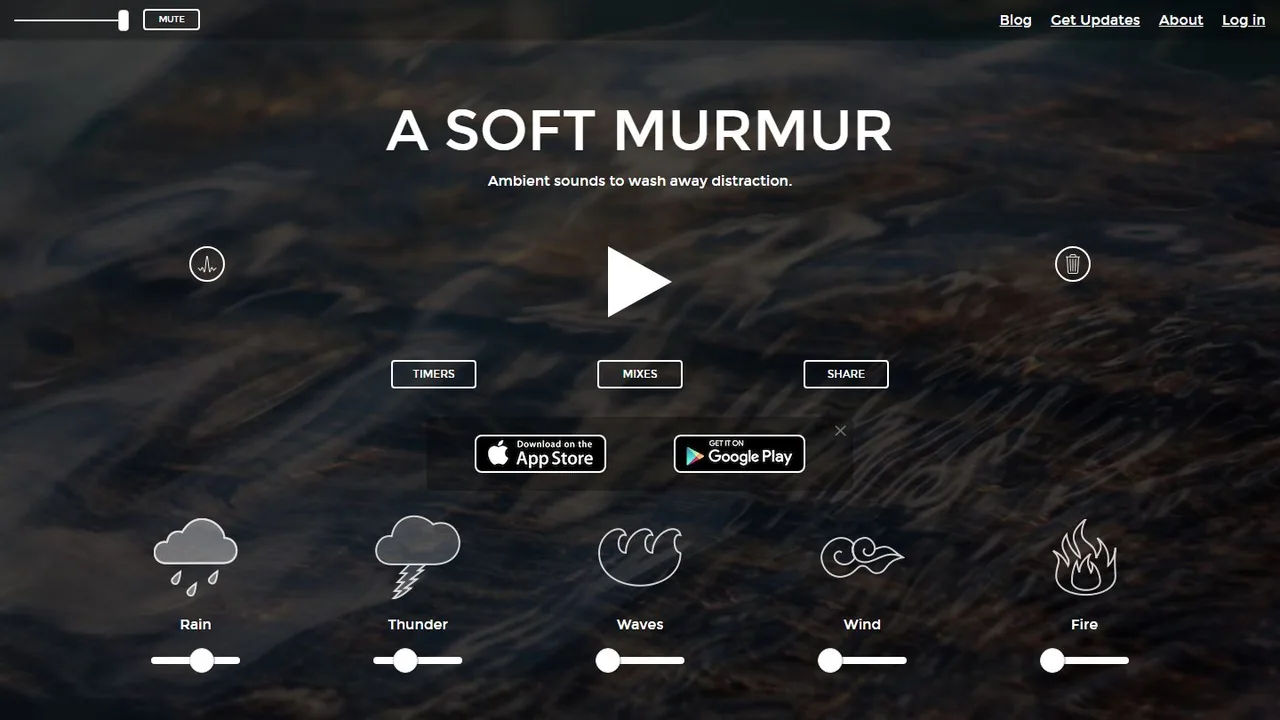 Echter Screenshot der öffentlich erreichbaren Startseite von A Soft Murmur, aufgenommen am 15.08.2026.