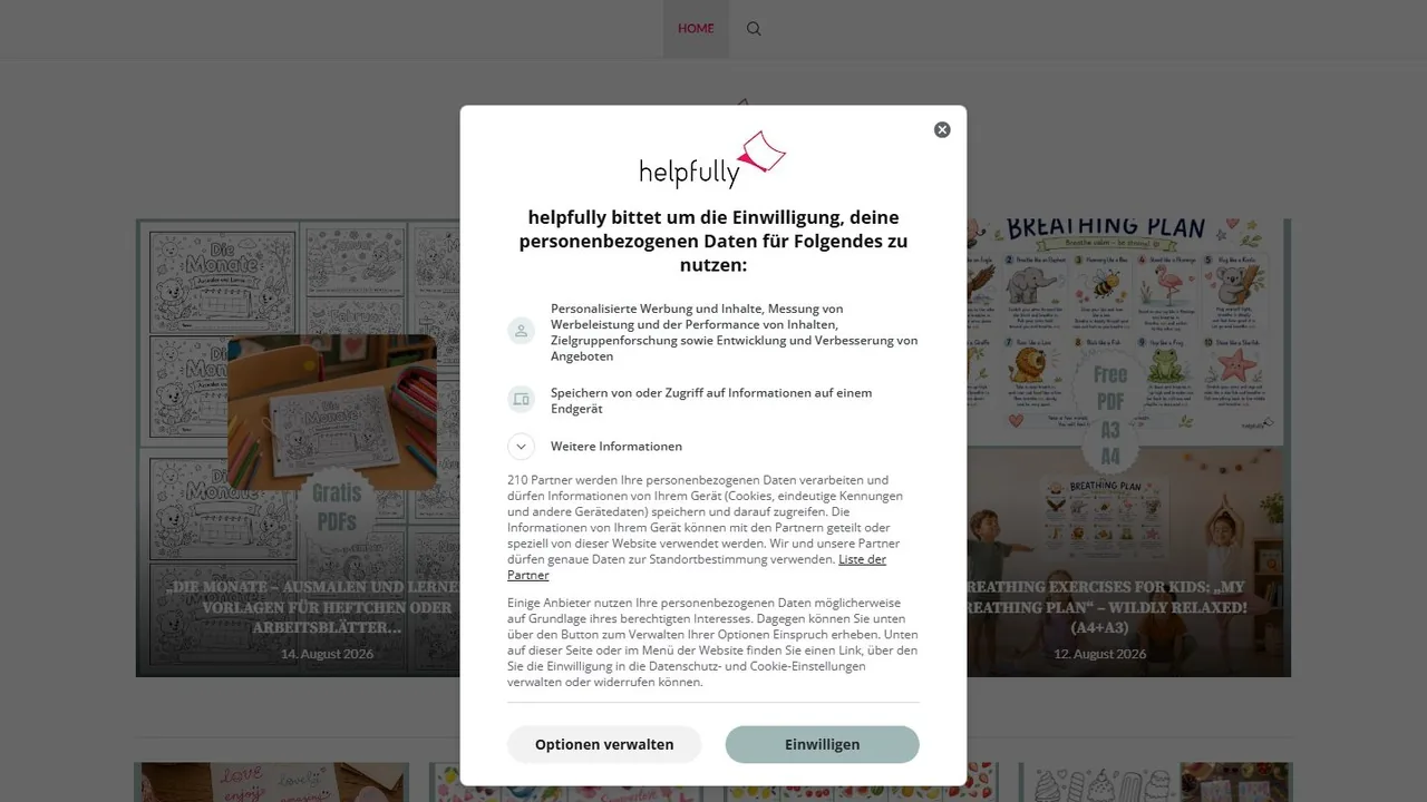 Echter Screenshot der öffentlich erreichbaren Startseite von Helpfully, aufgenommen am 15.08.2026.