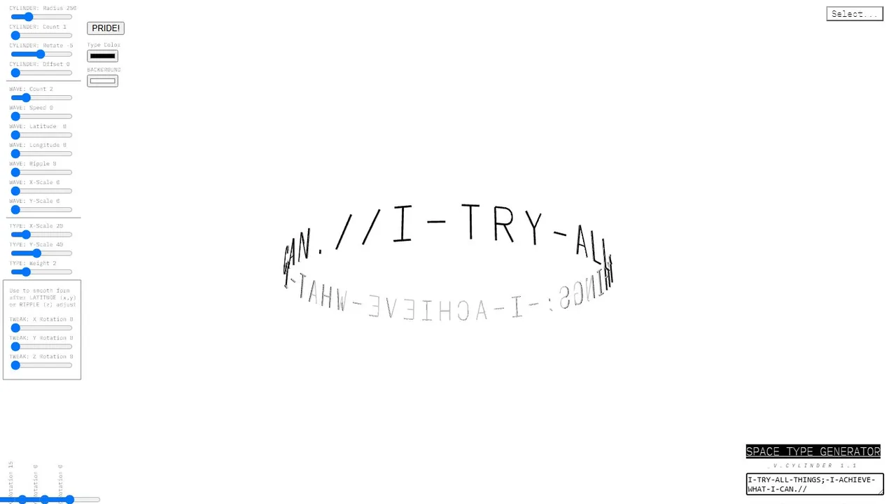 Echter Screenshot der öffentlich erreichbaren Startseite von Space Type Generator, aufgenommen am 15.08.2026.